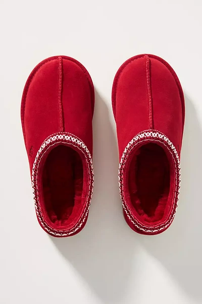 Shop Ugg Tasman Slippers In Red