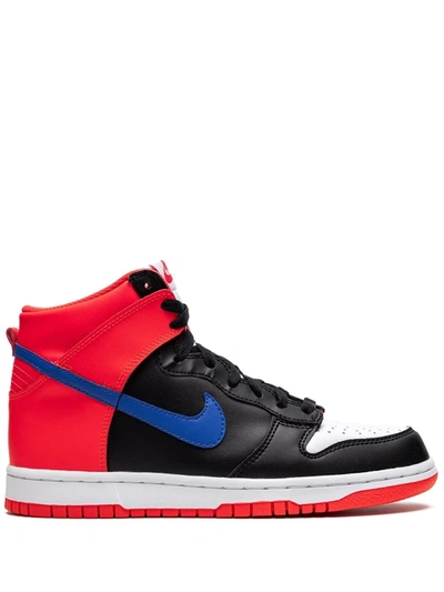Shop Jordan Dunk High "knicks" Sneakers In Black