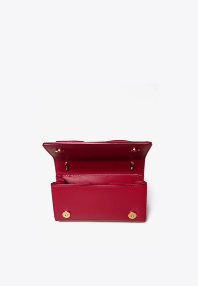 Shop Dolce & Gabbana Dg Girls Phone Bag In Calfskin In Red
