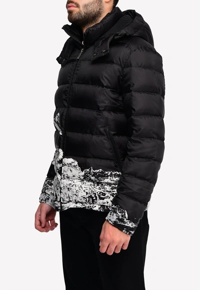 Valentino Undercover Time Traveler Print Puffer Jacket With Removable Hood-  Delivery In 3-4 Weeks In Black | ModeSens