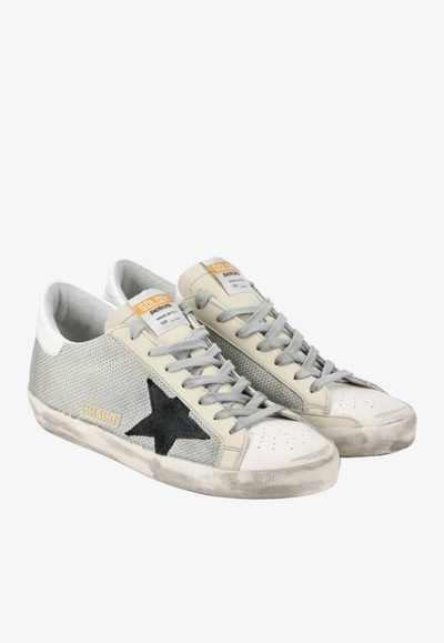 Golden Goose Db Superstar Sneakers In Leather With Mesh Inserts In White |  ModeSens