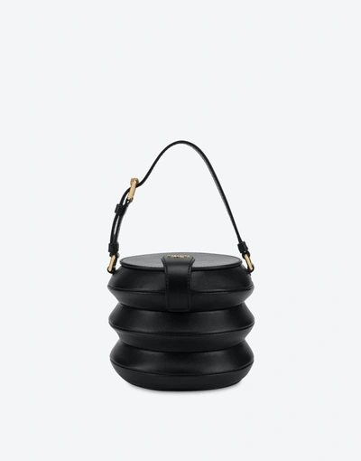 Shop Moschino Shape Bag In Black