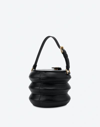 Shop Moschino Shape Bag In Black