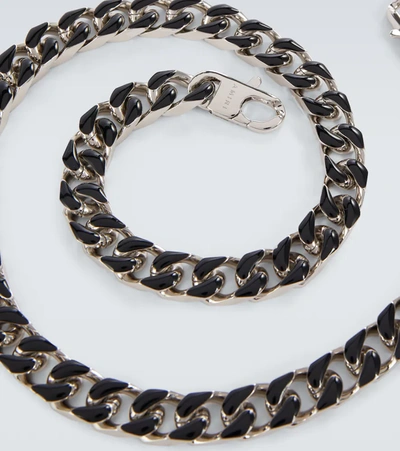 Shop Amiri Wallet Chain In Silver