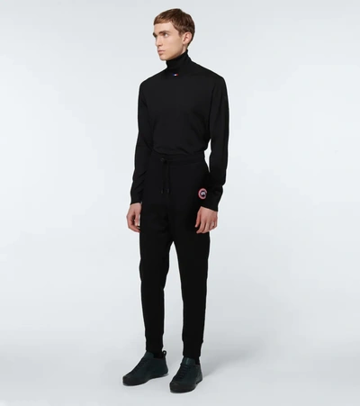 Canada Goose Men Huron Logo Jogger Pants In Black