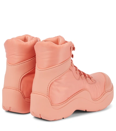 Shop Bottega Veneta Puddle Bomber Ankle Boots In Pink