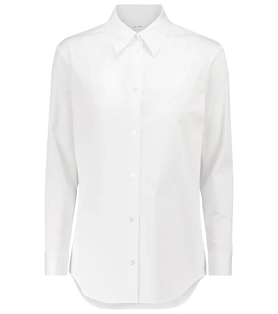 Shop The Row Petra Cotton-blend Shirt In White