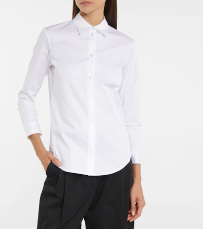 Shop The Row Petra Cotton-blend Shirt In White