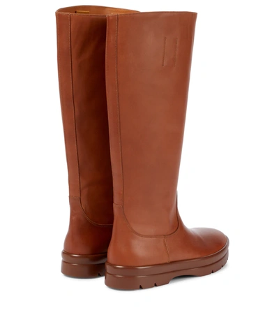 Shop The Row Billie Knee-high Leather Boots In Brown