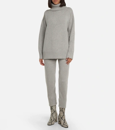 Shop Extreme Cashmere N°20 Oversize Xtra Turtleneck Sweater In Grey