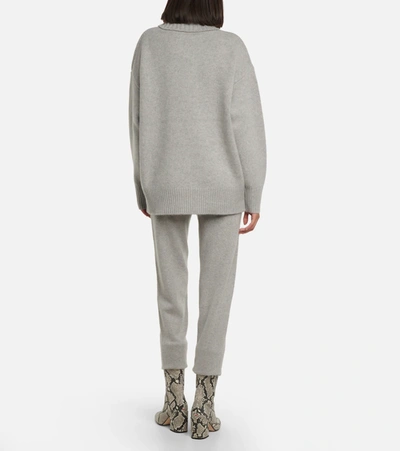 Shop Extreme Cashmere N°20 Oversize Xtra Turtleneck Sweater In Grey