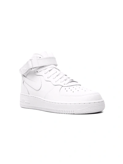 Nike Air Force 1 Mid "triple White" Sneakers In White