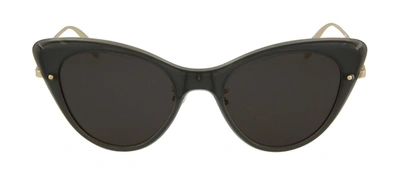 Shop Alexander Mcqueen Am0233s 001 Cat Eye Sunglasses In Grey