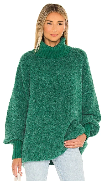 Shop Free People Milo Pullover In Teal