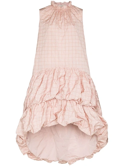 Shop Brøgger Hilda Ruffled Sleeveless Dress In Pink