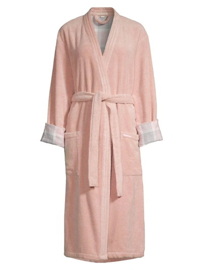 Shop Barbour Women's Ada Terrycloth Robe In Light Pink