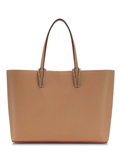 Shop Christian Louboutin Women's Cabata Leather Tote In Nude Nude