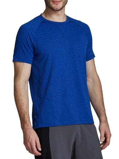 Shop Fourlaps Men's Level Short-sleeve T-shirt In Royal Blue Heather
