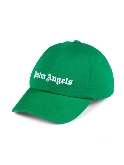 Shop Palm Angels Men's Classic Logo Baseball Cap In Forest Green