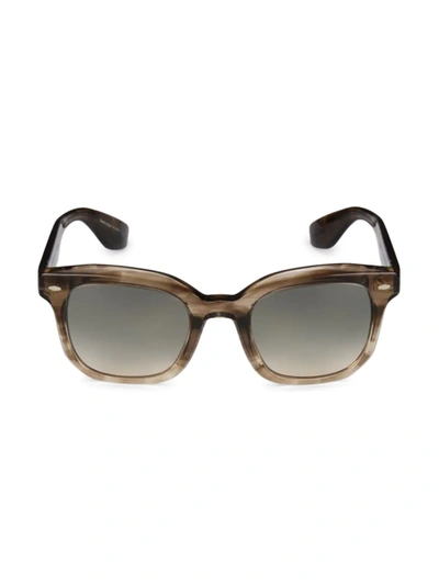 Shop Brunello Cucinelli Women's Filu' 50mm Square Sunglasses In Taupe Smoke