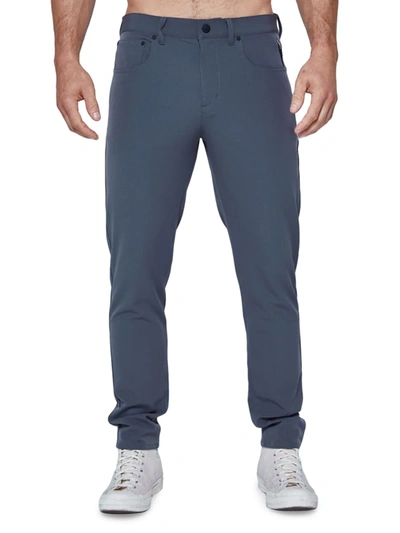 Shop Fourlaps Men's Traverse Slim-fit Pants In Charcoal