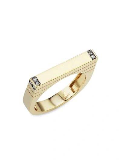 Shop Sorellina Women's 18k Yellow Gold & Diamond Bar Ring