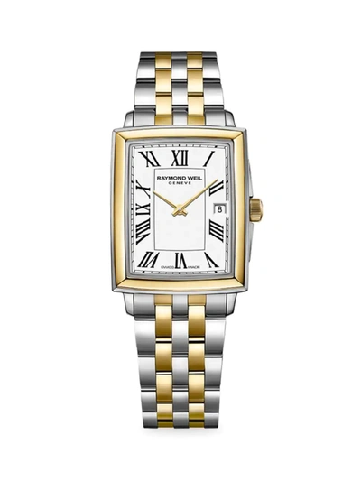 Shop Raymond Weil Women's Toccata Two-tone Stainless Steel Bracelet Watch In Silver