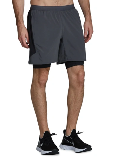 Shop Fourlaps Men's Command Shorts In Charcoal