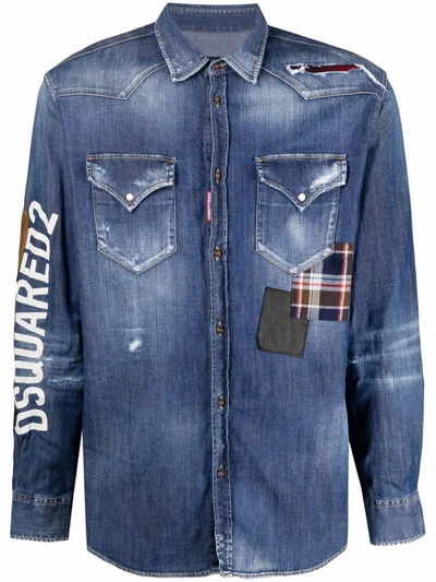 Shop Dsquared2 Shirts Denim