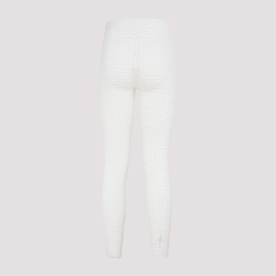 Shop Givenchy Jacquard 4g Leggings Pants In White