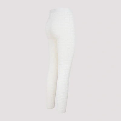 Shop Givenchy Jacquard 4g Leggings Pants In White