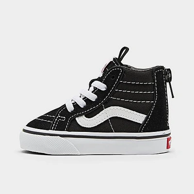 Shop Vans Kids' Toddler Sk8-hi Zip Casual Shoes In Black/white