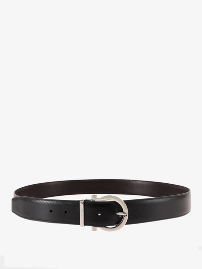 Shop Ferragamo Belt In Black