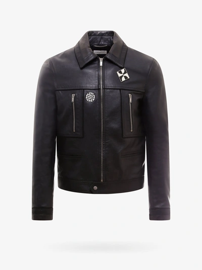 Shop Saint Laurent Jacket In Black