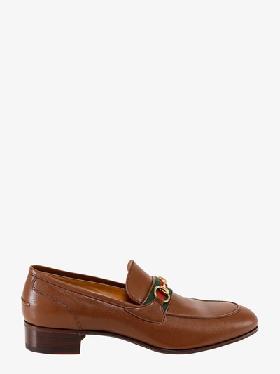 Shop Gucci Loafer In Brown