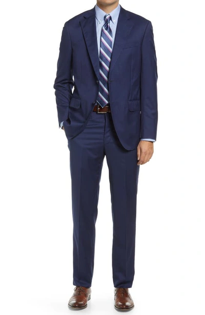 Shop Peter Millar Classic Fit Wool Suit In Blue
