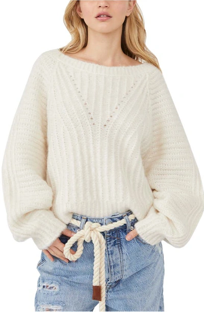 Shop Free People Carter Pullover In Ivory