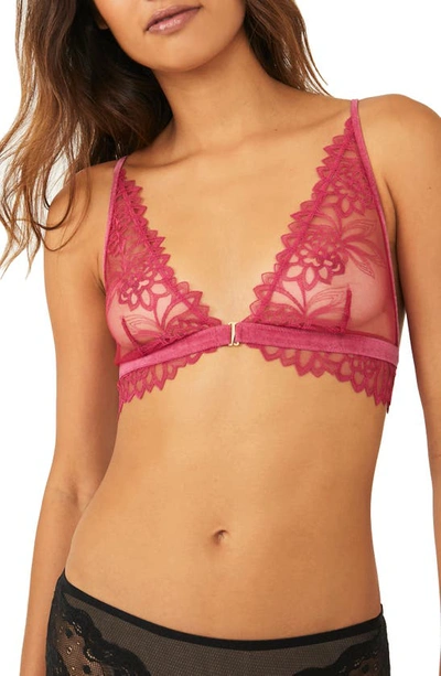 Free People Intimately Fp Amelie Lace Bralette In Vivacious