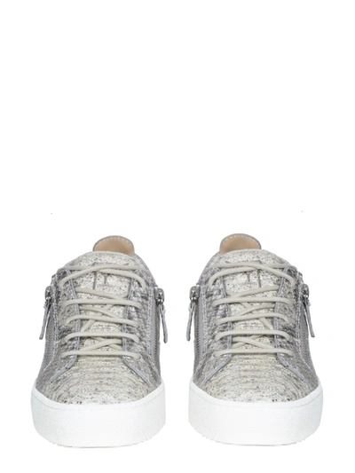 Shop Giuseppe Zanotti Low-top Gail Sneakers In Grey