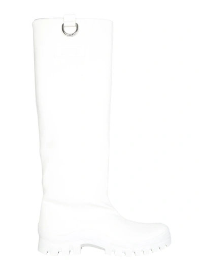 Shop Msgm Rain Boots In White