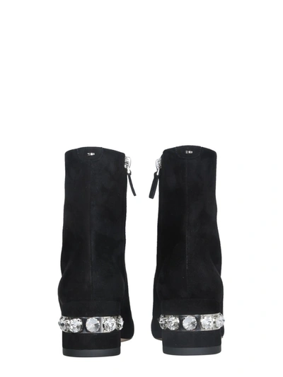 Shop Nicholas Kirkwood 55jj Crystal Boots In Black