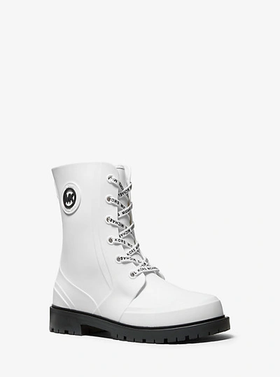 Shop Michael Kors Montaigne Pvc Rain Boot In White