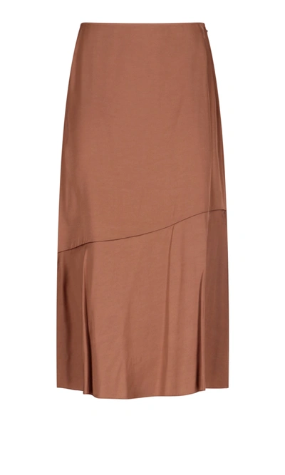 Shop Dries Van Noten Soft Pencil Skirt In Brown