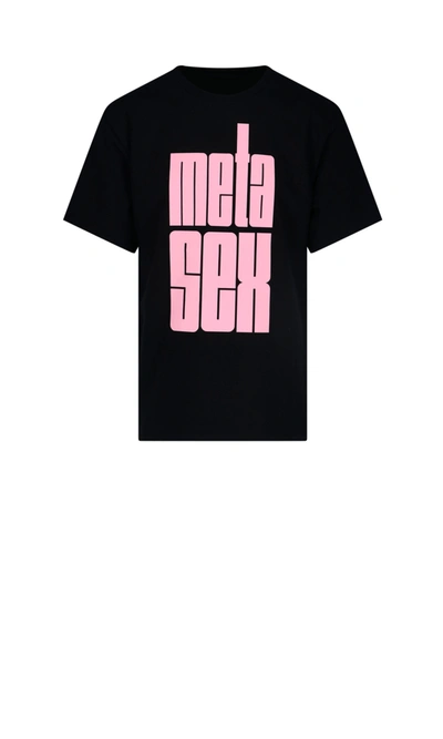 Shop Liberal Youth Ministry "meta Sex" T-shirt In Black