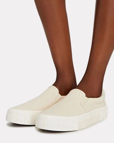 Shop Good News Yess Canvas Low-top Sneakers In Beige