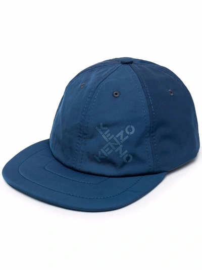 Shop Kenzo Men's Blue Polyester Hat