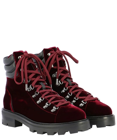 Shop Jimmy Choo Women's Burgundy Other Materials Ankle Boots