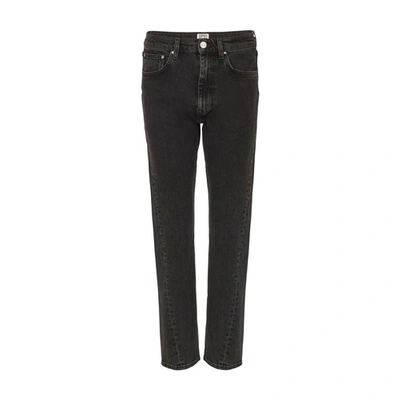 Shop Totême Straight-cut Jeans In Grey Washed