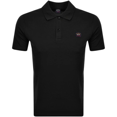 Paul &amp; Shark Paul And Shark Short Sleeved Polo T Shirt Black In Black