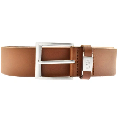 Hugo Boss Boss Connio Belt Brown In Brown